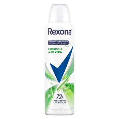 Antitranspirante Rexona 72h Mujer Bamboo y Aloe Vera x 87g