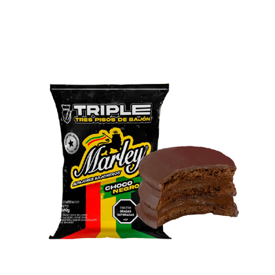 Alfajor Marley triple negro x100g