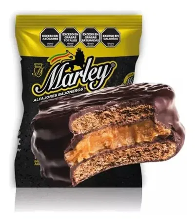 Alfajor Marley Negro Simple x80g