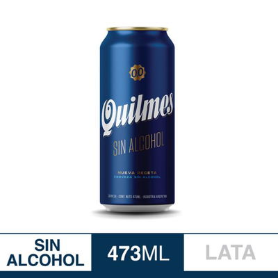 Quilmes 0.0 Sin Alcohol x 473cc x 6 unid.