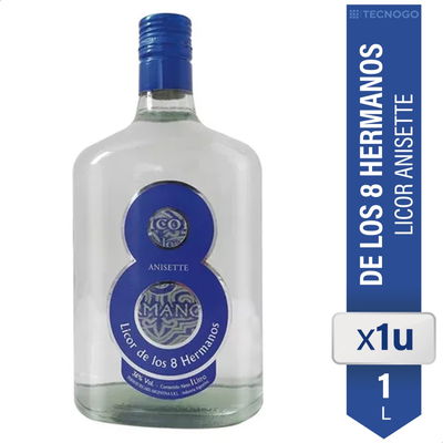 Licor Anis 8 Hermanos x 1 L