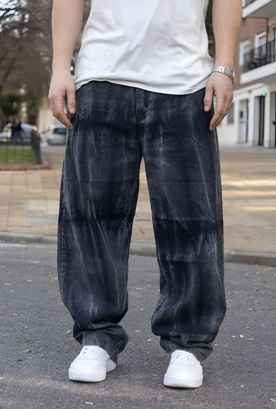 Jean Baggy Veteado