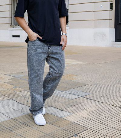 Jean Baggy Gris