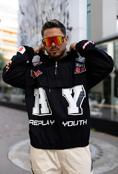 Buzo Oversize Medio Cierre