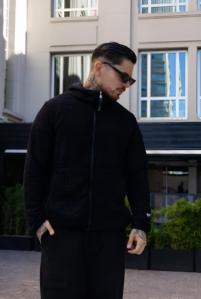 Campera de Bucle con Capucha