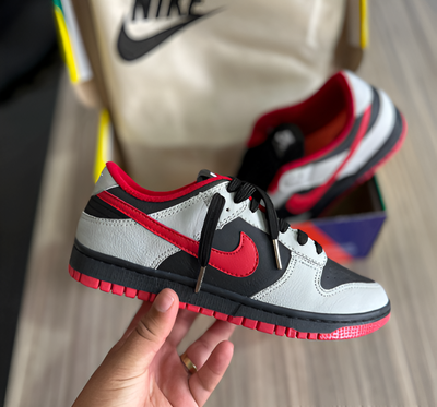 Nike Dunk Low Grey Black Red