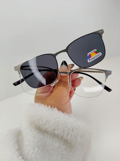 Armazón Clip on Milo - Plateado