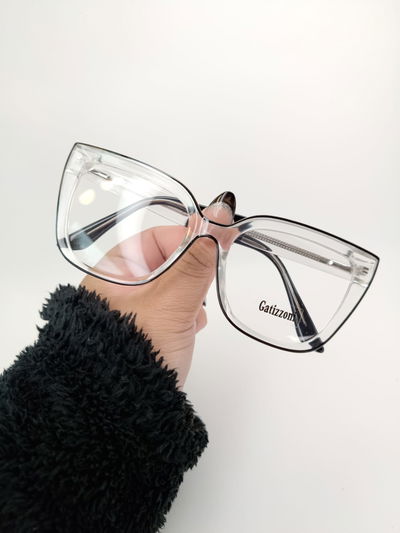 Armazón de moda Anabell - Negro transparente