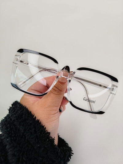 Armazón de moda Julia - Transparente negro