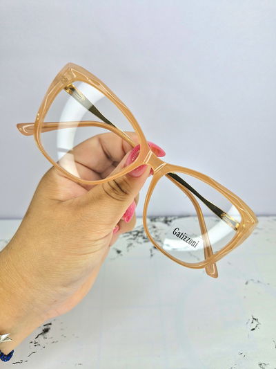 Armazón Antiblue Lara reversionado - Salmón transparente