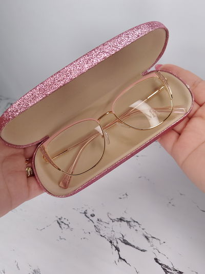 Estuche Glitter - rosa