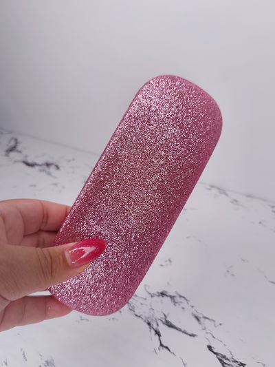 Estuche Glitter - rosa