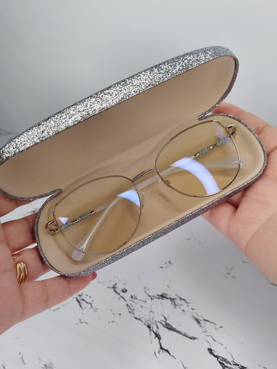 Estuche Glitter - Plateado