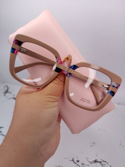 Armazón XL acetato - Storm marble rosa