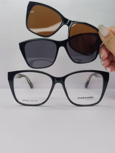 Clip on doble placa Velvet - Negro