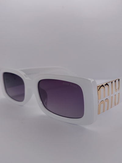 Gafas de sol Miu Miu Gold - Blanco
