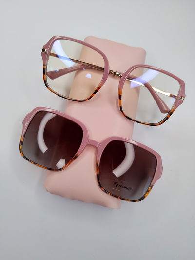 Clip on Maite - Rosa con print