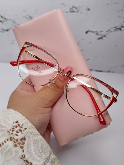 Armazón Glowy  - Rojo con glitter