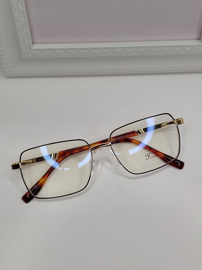 Armazón Antiblue Thiago - Negro con dorado