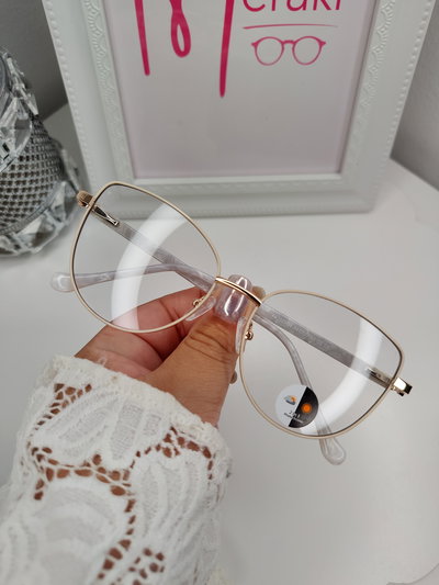 Armazón Bluelight Foto cromático Brianna - Blanco