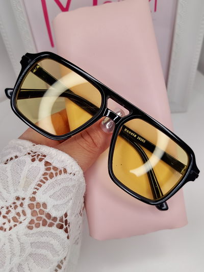 Gafas de sol / nocturnas - Skay Blur negro con amarillo