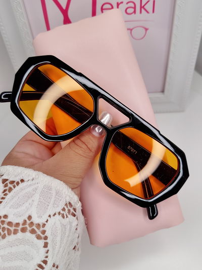 Gafas de sol / nocturnas - Gh vibe negro con naranja