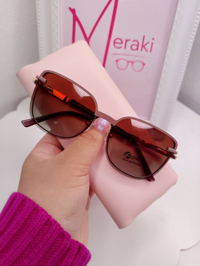 Armazón Clip on Antiblue con uv 400 Florme - Nude