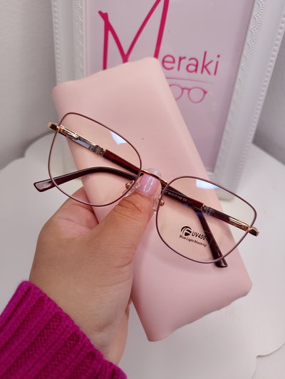 Armazón Clip on Antiblue con uv 400 Florme - Nude