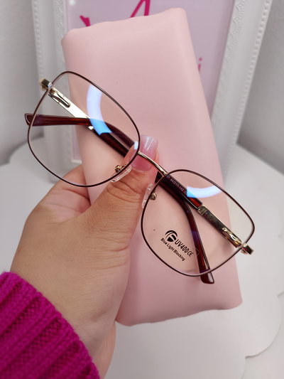 Armazón Clip on Antiblue con uv 400 Florme - Marrón