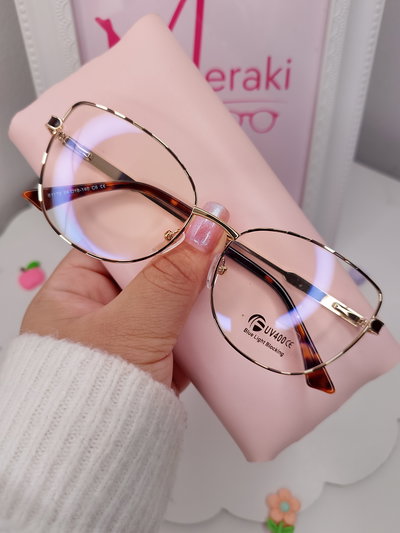 Armazón Antiblue con uv 400 Aime - Print con glitter