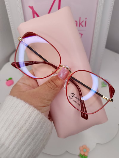 Armazón Antiblue con uv 400 Oriona - Rojo