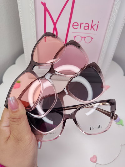 Clip on doble Triple placa Bellini - Gris degradé