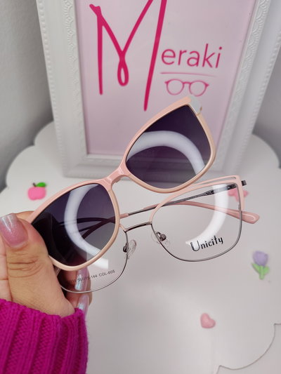 Armazón Clip on Margarita - Rosa