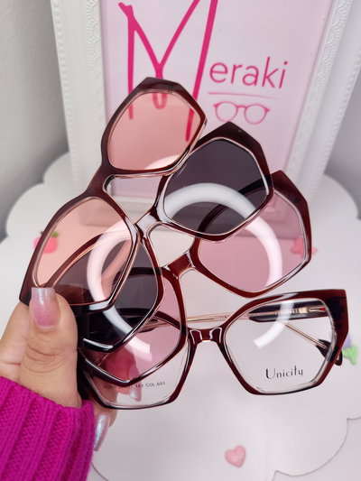 Clip on doble Triple placa Martini - Marrón