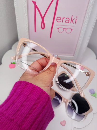 Clip on doble Triple placa Mojito - Nude degradé