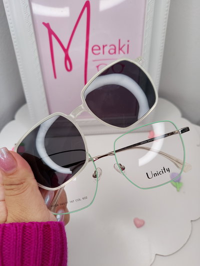 Armazón Clip on Valentina - Verde agua