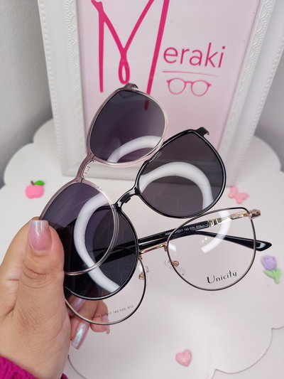 Clip on doble Triple placa Negroni - Negro