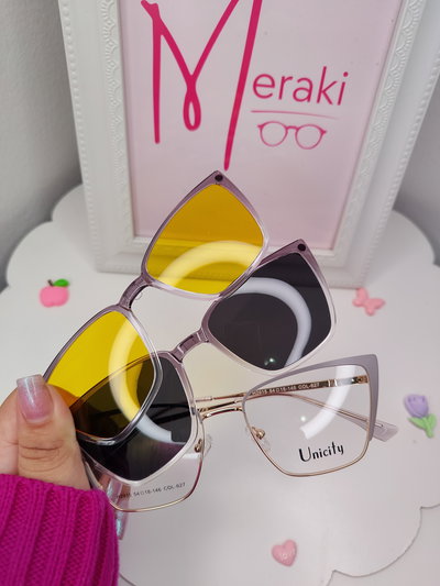 Clip on doble Doble placa Tokyo - Gris