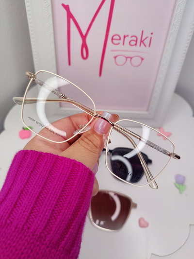 Armazón Clip on doble placa Roma - Blanco