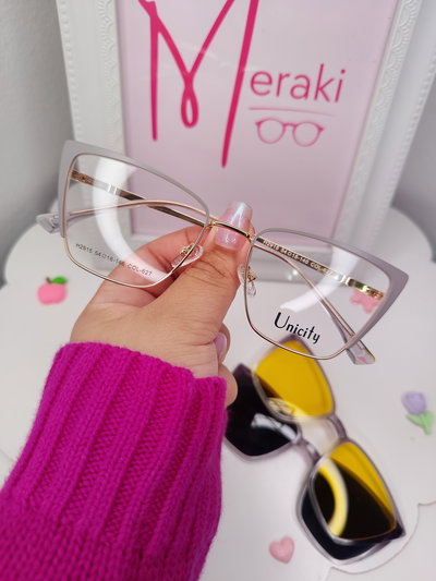 Clip on doble Doble placa Tokyo - Gris