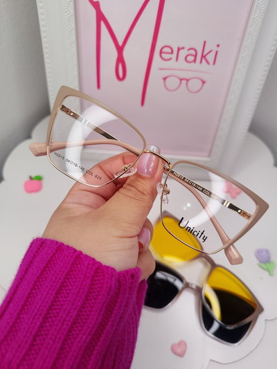 Clip on doble Doble placa Tokyo - Nude