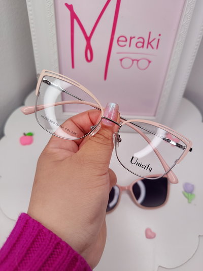 Armazón Clip on Margarita - Rosa