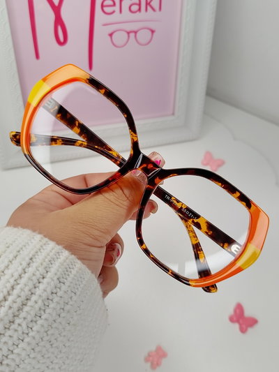 Armazón XL Gia - Print con naranja