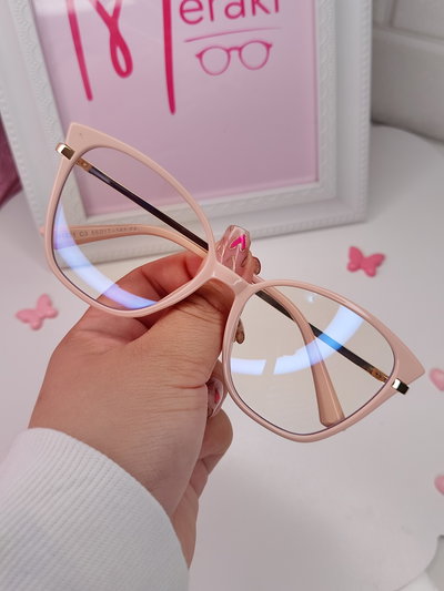 Armazón Clip on Antiblue con uv 400 Milenka - Rosa