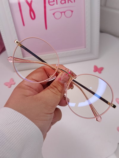 Armazón Clip on Antiblue con uv 400 Nube - Rosa