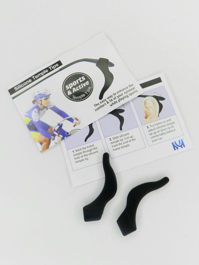 Puntas de silicona para lentes negro