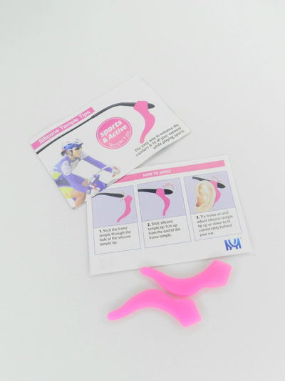 Puntas de silicona para lentes rosa 