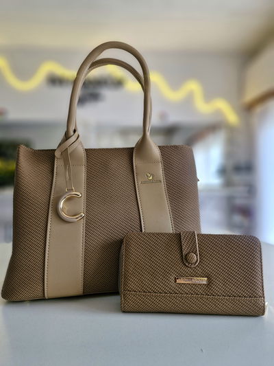 Cartera AR Majo + Billetera Khaki