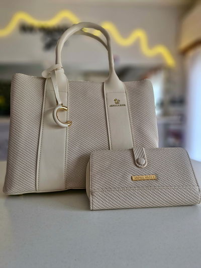 Cartera AR Majo + Billetera beige