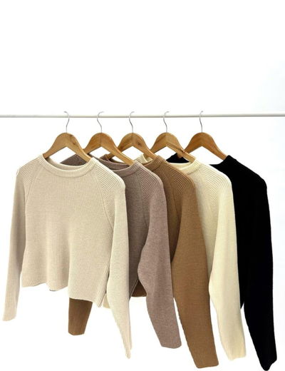 Sweater Corto Detalle Lineas- LNBL 03